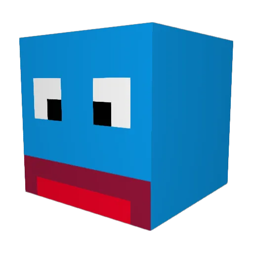 Kencoh Minecraft avatar head, 3D render
