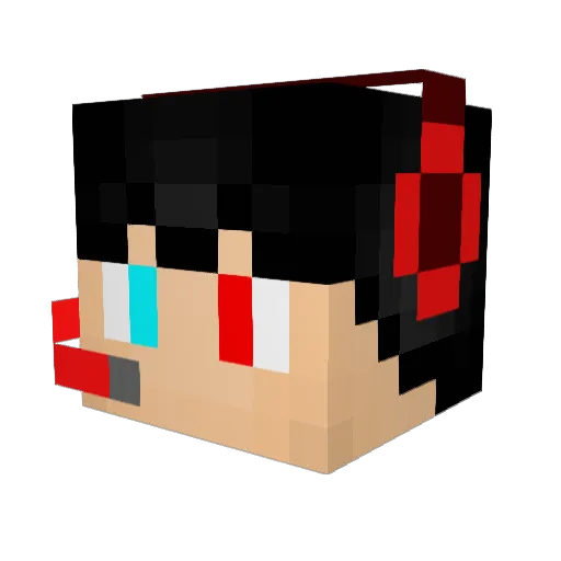KencraftGamer Minecraft avatar head, 3D render