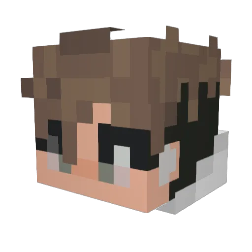 Kend0slice Minecraft avatar head, 3D render
