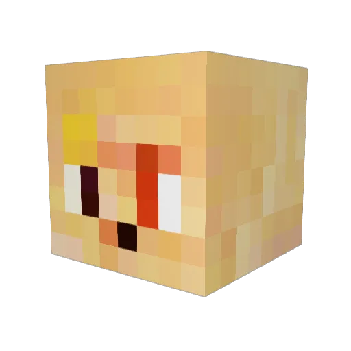 Kendas Minecraft avatar head, 3D render