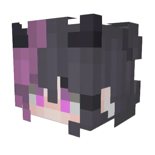 Kenderuh Minecraft avatar head, 3D render