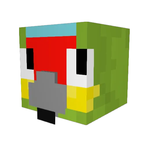 Kendra411 Minecraft avatar head, 3D render
