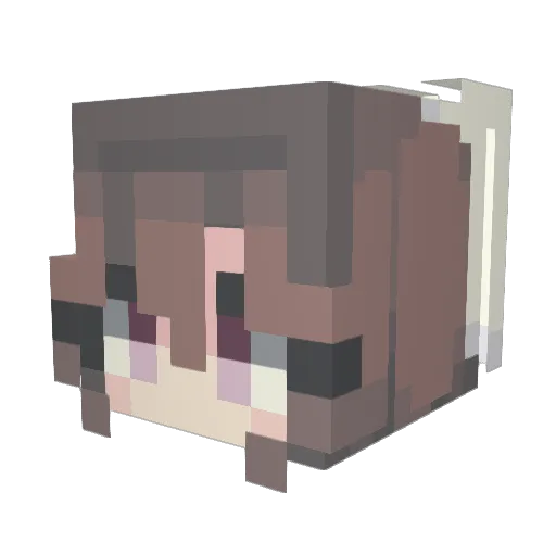 Kendraaahh Minecraft avatar head, 3D render