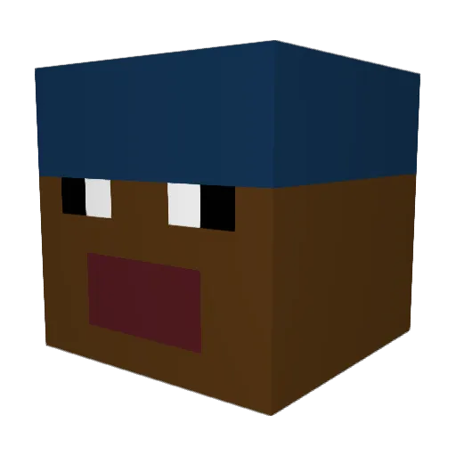 KendrickLamarfr Minecraft avatar head, 3D render