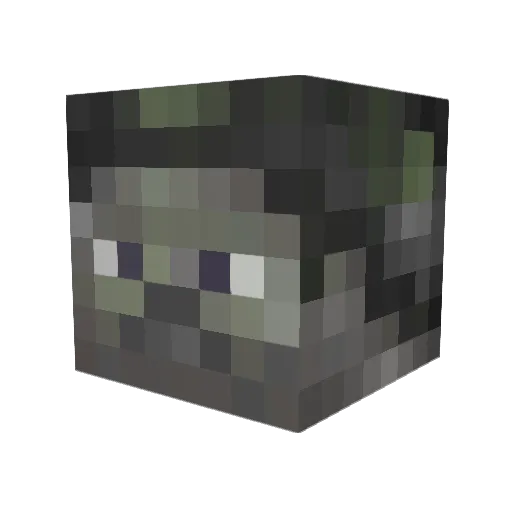 Kendriesh Minecraft avatar head, 3D render