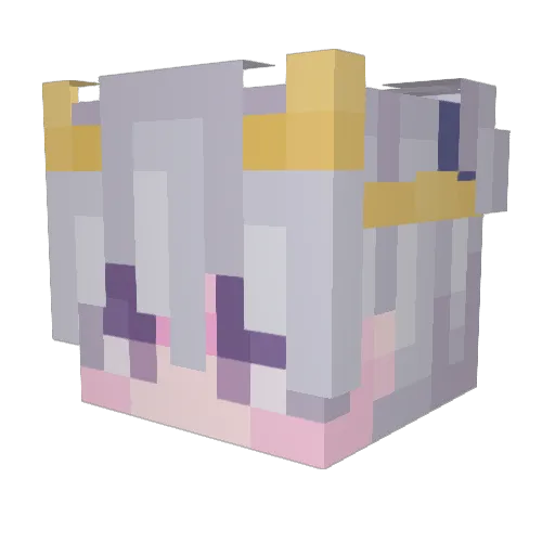 Kendro Minecraft avatar head, 3D render