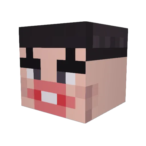 Kendy99 Minecraft avatar head, 3D render