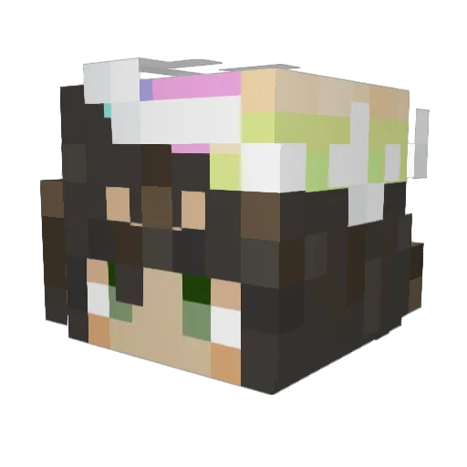 KendyMAD Minecraft avatar head, 3D render
