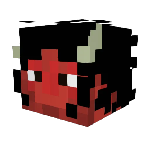 Keneille Minecraft avatar head, 3D render