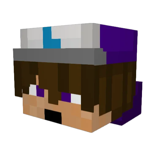 Kener08 Minecraft avatar head, 3D render