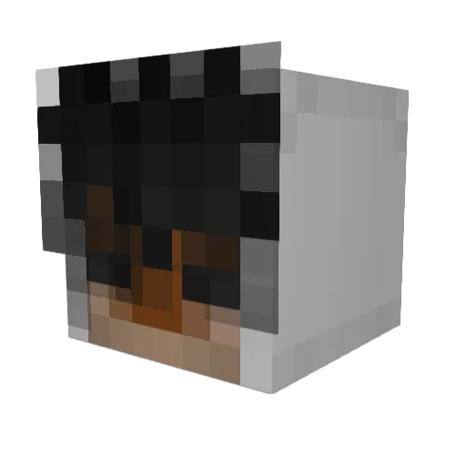 KenesuHarisu Minecraft avatar head, 3D render