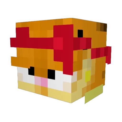 Kenge Minecraft avatar head, 3D render