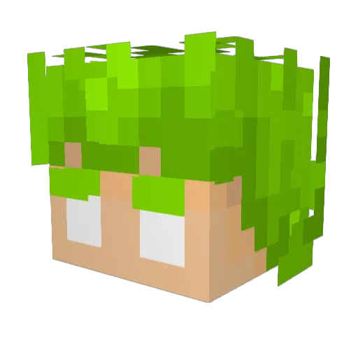 Keni8812 Minecraft avatar head, 3D render