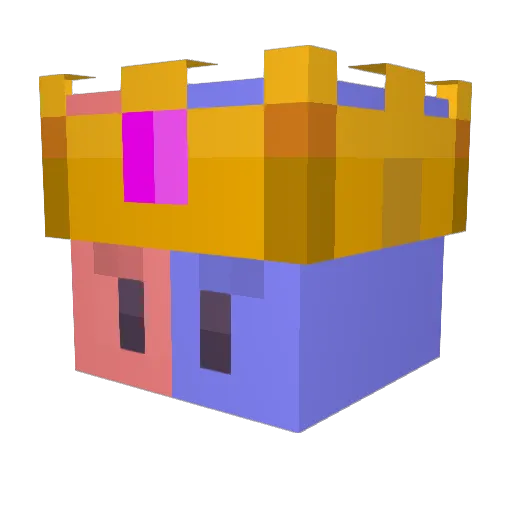 Keni_44 Minecraft avatar head, 3D render