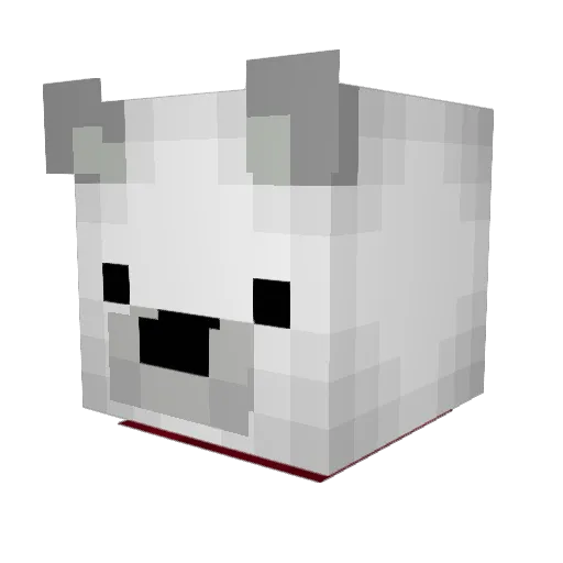 Kenichiru Minecraft avatar head, 3D render
