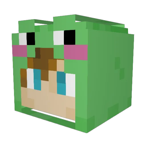 KenifeeMC Minecraft avatar head, 3D render