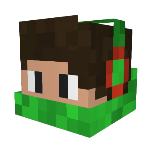 Kenilein Minecraft avatar head, 3D render