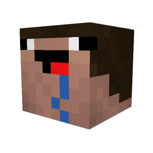 Keninsko007 Minecraft avatar head, 3D render