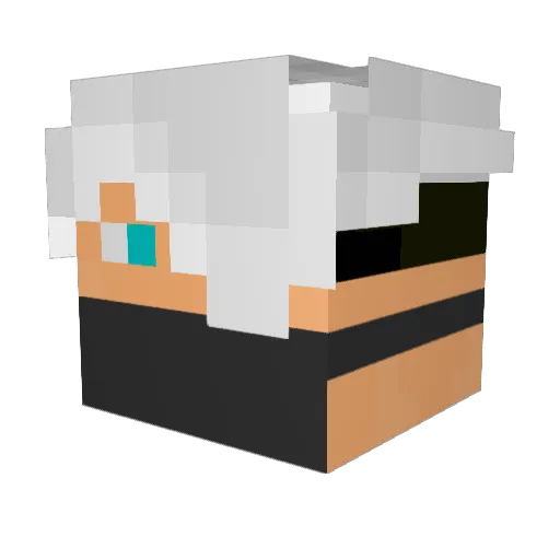 Kenith102 Minecraft avatar head, 3D render