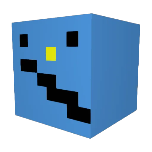 Kenjabob Minecraft avatar head, 3D render
