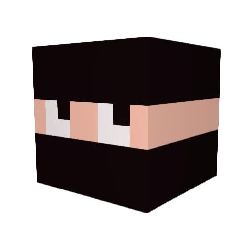 KenjiG23 Minecraft avatar head, 3D render