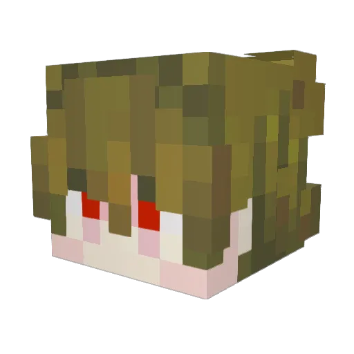 KenjiTheGreat Minecraft avatar head, 3D render