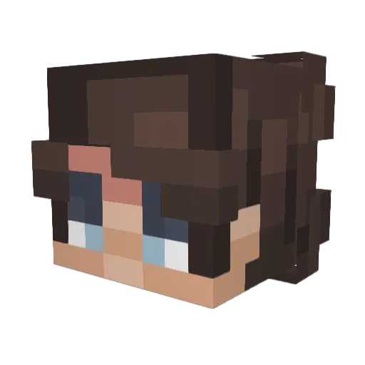 Kenji_28 Minecraft avatar head, 3D render