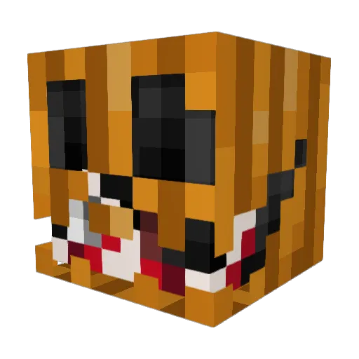 Kenji_LAN Minecraft avatar head, 3D render