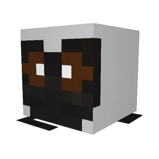 Kenji_manz Minecraft avatar head, 3D render