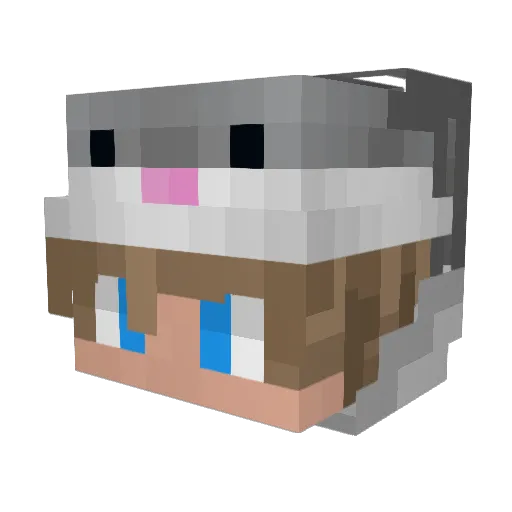KenjihSW Minecraft avatar head, 3D render