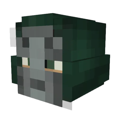 Kenjiiiii Minecraft avatar head, 3D render