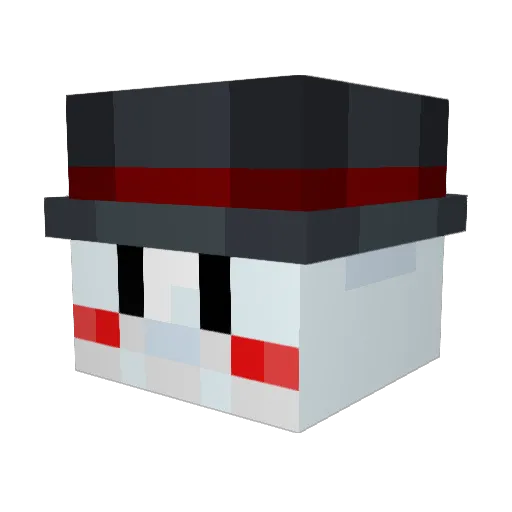 Kenkouriceballs Minecraft avatar head, 3D render