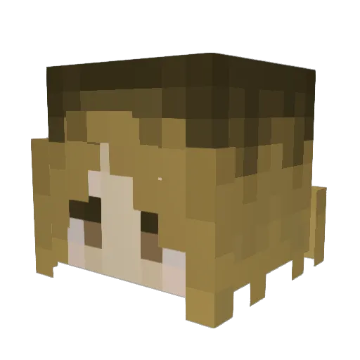 KenmaChen Minecraft avatar head, 3D render