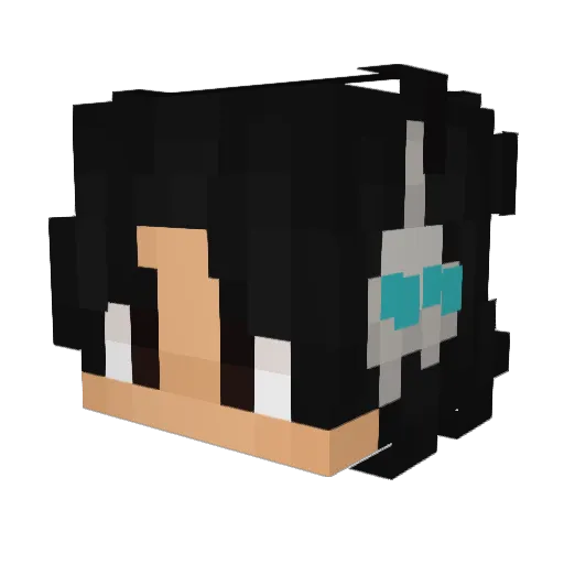 Kenmasx Minecraft avatar head, 3D render