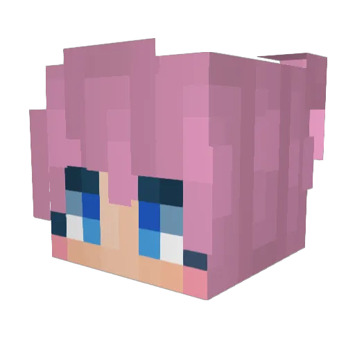 Kenmaxo Minecraft avatar head, 3D render