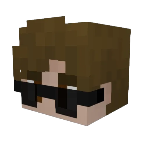 Kenn3925 Minecraft avatar head, 3D render
