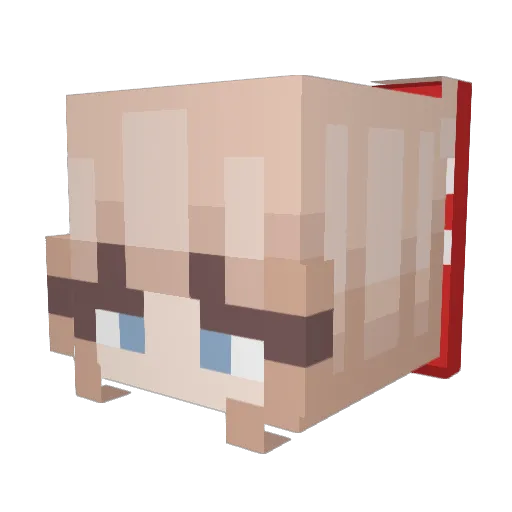 Kennedy3003 Minecraft avatar head, 3D render