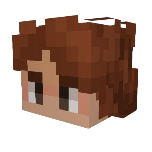 Kenneth1109 Minecraft avatar head, 3D render