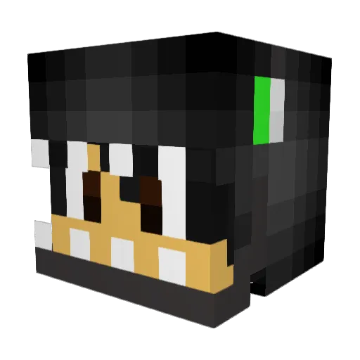Kenneth703_Games Minecraft avatar head, 3D render