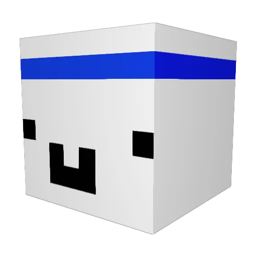 KennethDaPro Minecraft avatar head, 3D render