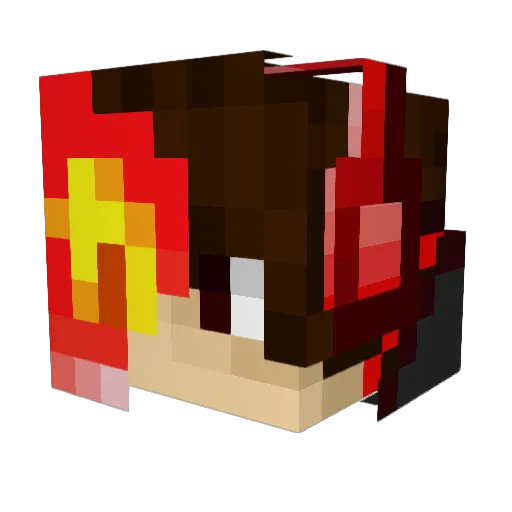 KennethG11 Minecraft avatar head, 3D render