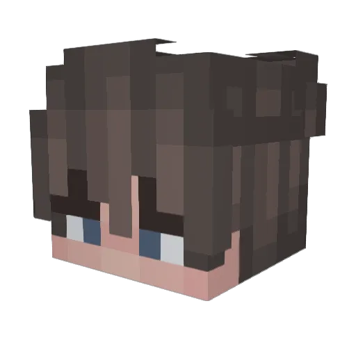 KennethLink Minecraft avatar head, 3D render