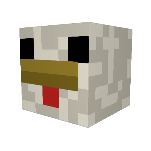 KennethTL Minecraft avatar head, 3D render