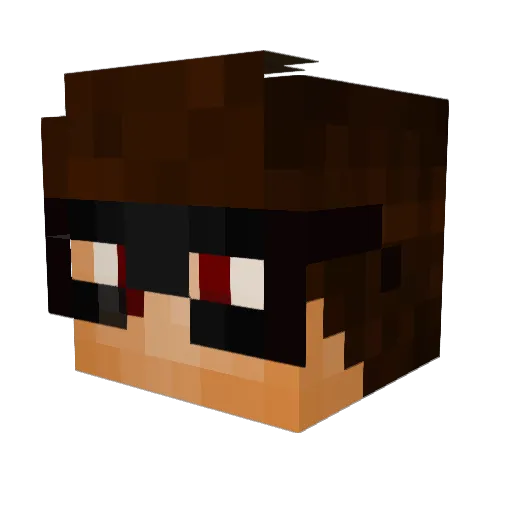 Kenneth_Parcell Minecraft avatar head, 3D render