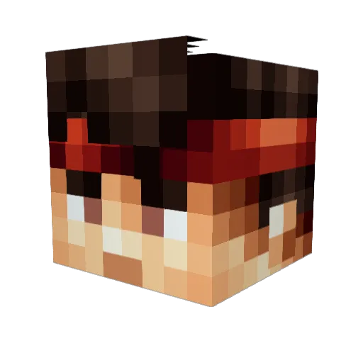 Kennethguti Minecraft avatar head, 3D render