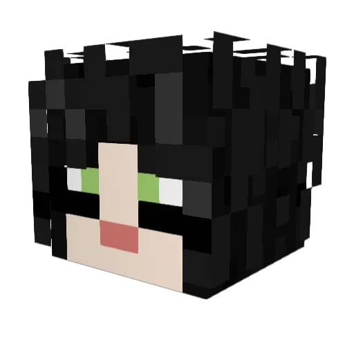Kenneyisaboss Minecraft avatar head, 3D render