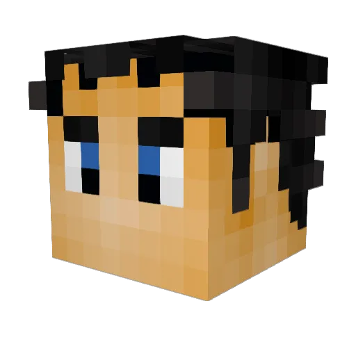KennieNN Minecraft avatar head, 3D render