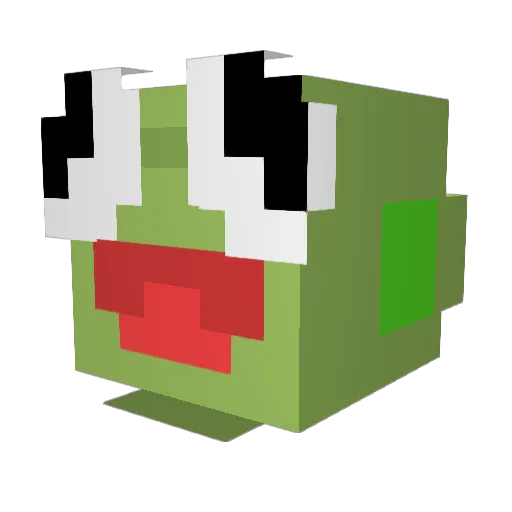 Kennn245 Minecraft avatar head, 3D render