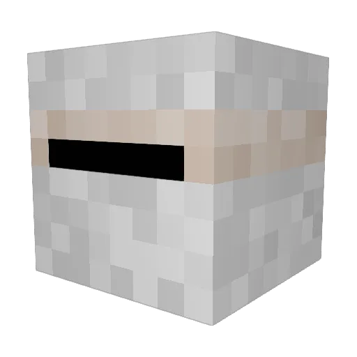 Kenno02 Minecraft avatar head, 3D render