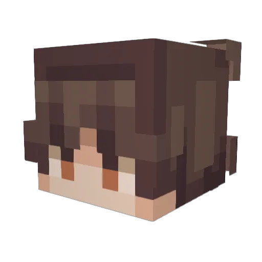 Kennxo Minecraft avatar head, 3D render